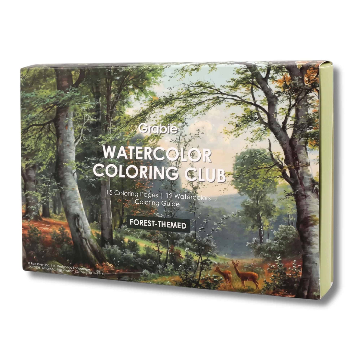 Grabie Coloring Club - Kit Acuarelas Forest Libreta y Libro