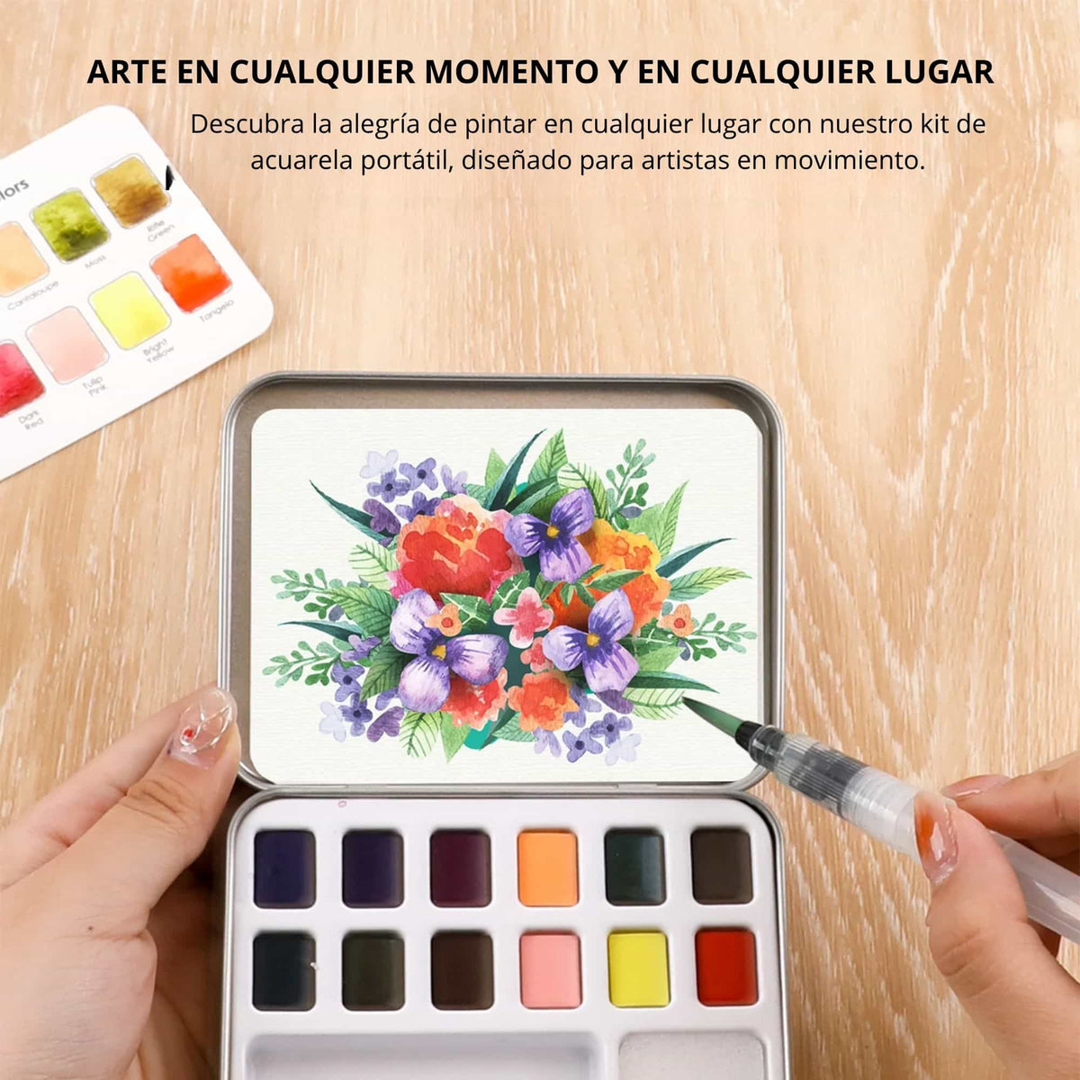 Grabie - Set 12 Acuarelas Floral