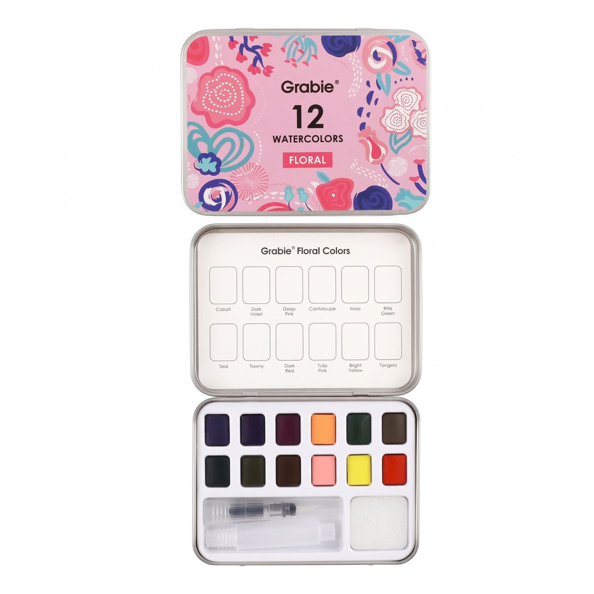 Grabie - Set 12 Acuarelas Floral