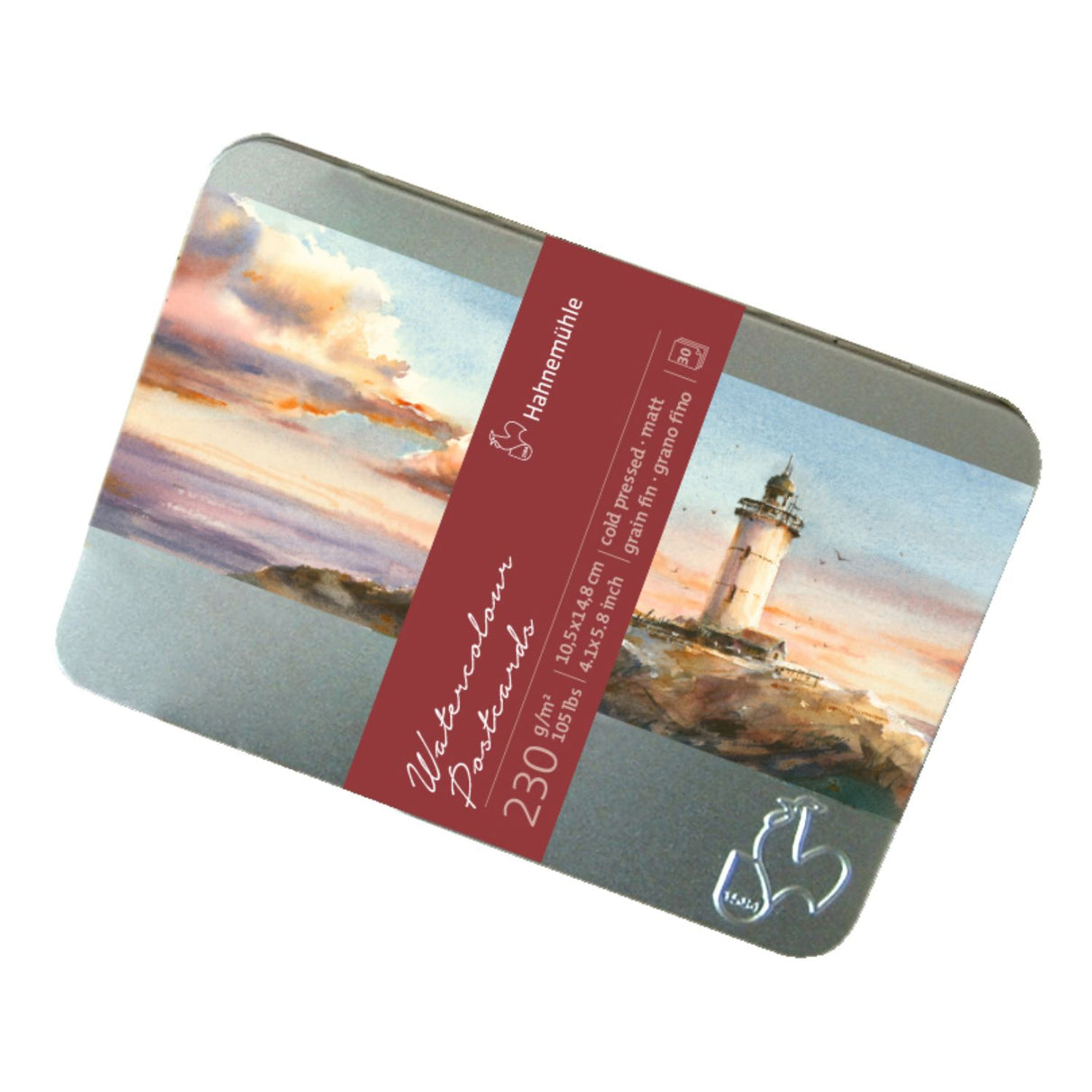 Hahnemühle - Postales para Acuarela 10,5 x 14,8 cm 30 hojas 230 g/m2