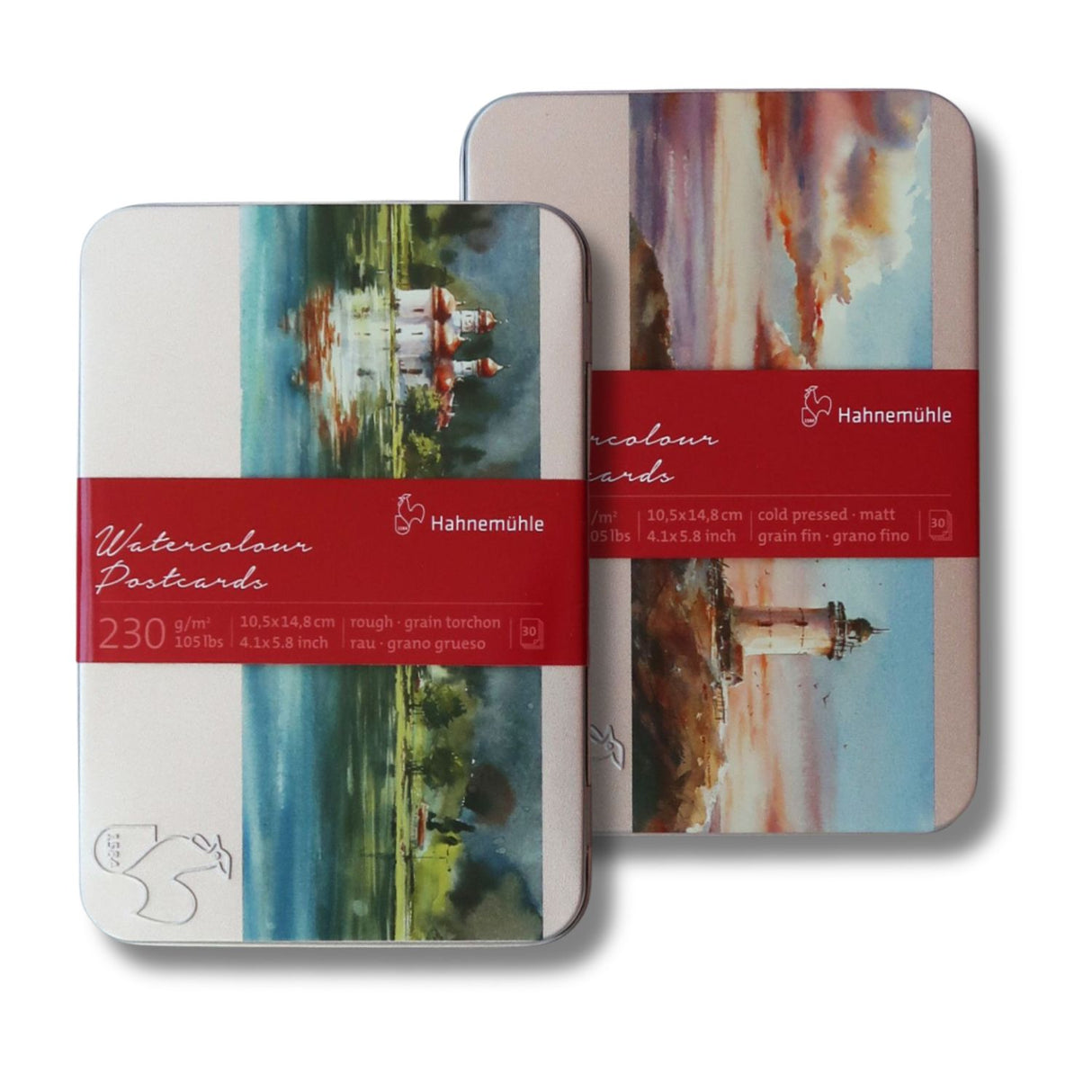 Hahnemühle - Postales para Acuarela 10,5 x 14,8 cm 30 hojas 230 g/m2