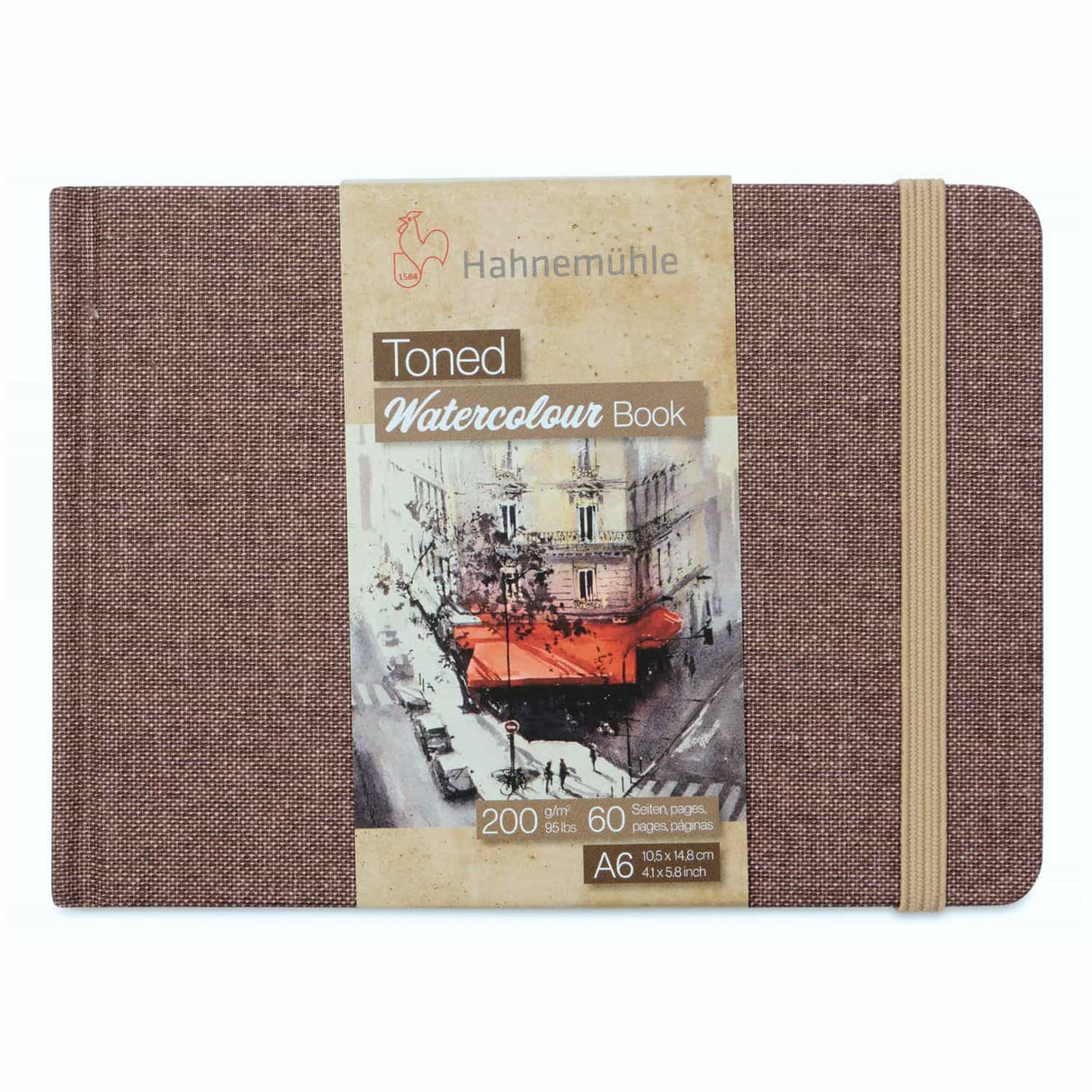 Hahnemühle Toned Watercolour Book - Sketchbook Papel Beige 30 Hojas 200 g/m2