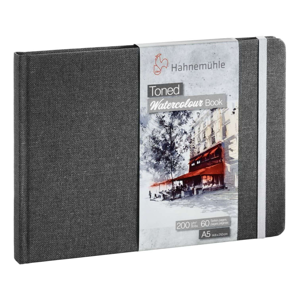 Hahnemühle Toned Watercolour Book - Sketchbook Papel Gris 30 Hojas 200 g/m2