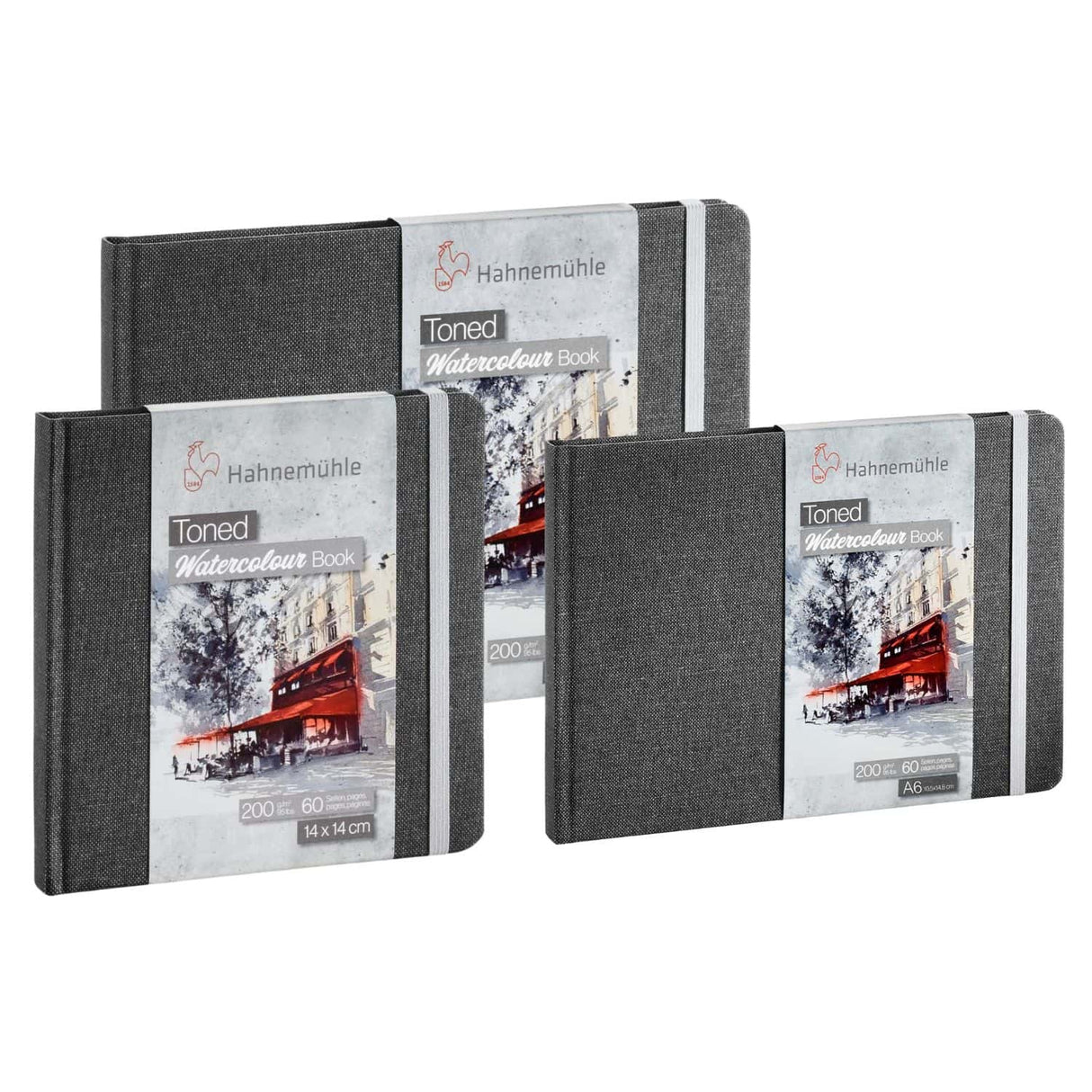 Hahnemühle Toned Watercolour Book - Sketchbook Papel Gris 30 Hojas 200 g/m2