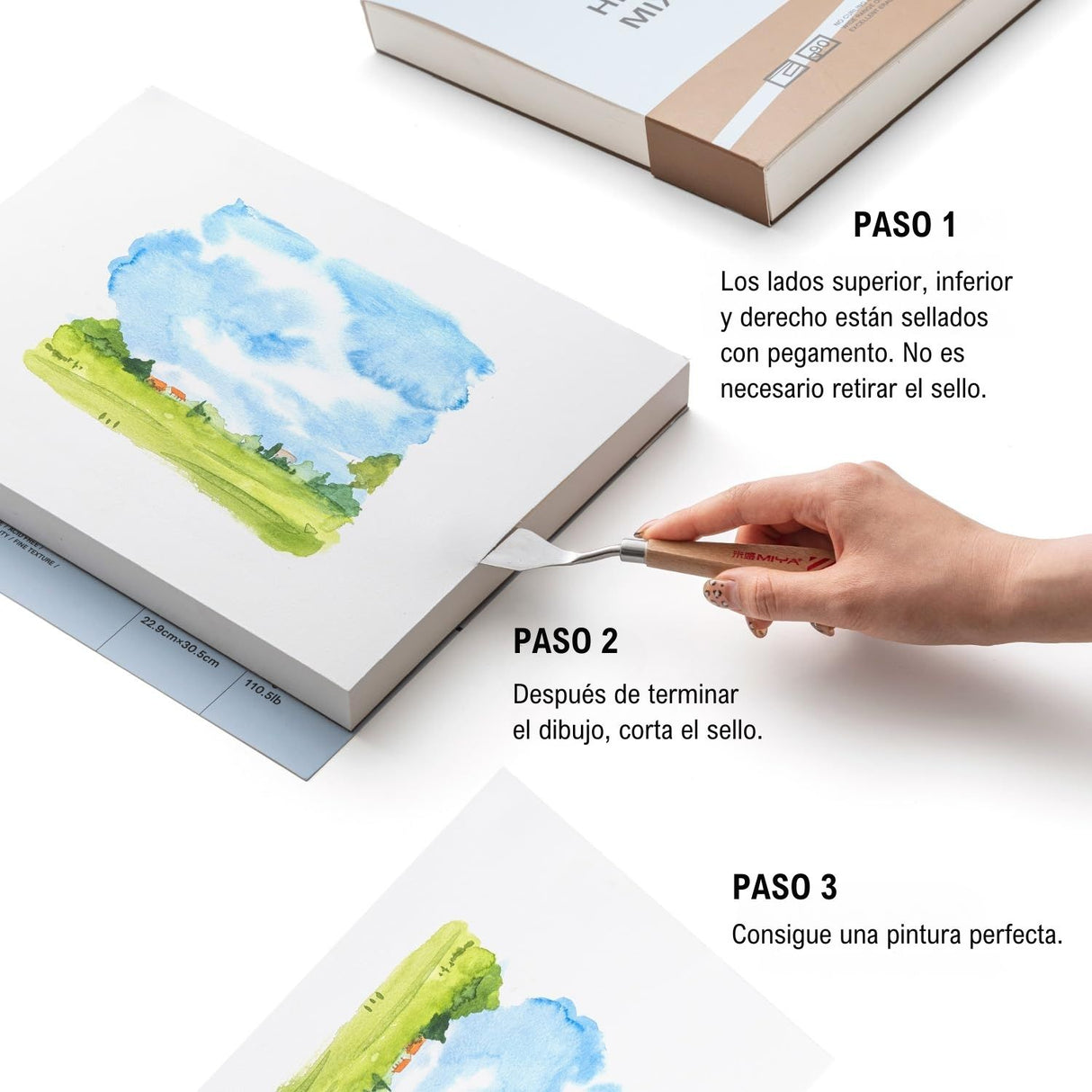 Himi - Block Mixed Media Pad 90 hojas 180 g/m2 22,9 x 30,5 cm