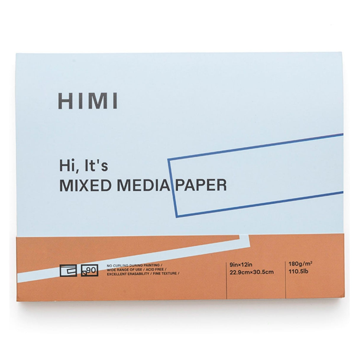 Himi - Block Mixed Media Pad 90 hojas 180 g/m2 22,9 x 30,5 cm