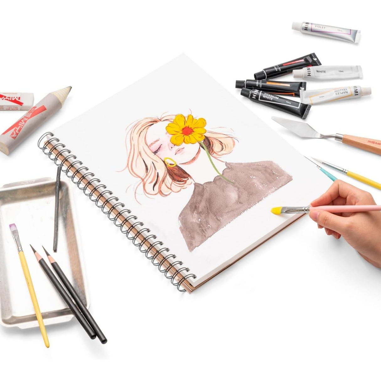 Himi - Croquera Mixed Media Pad 40 hojas 180 g/m2 22,9 x 30,5 cm