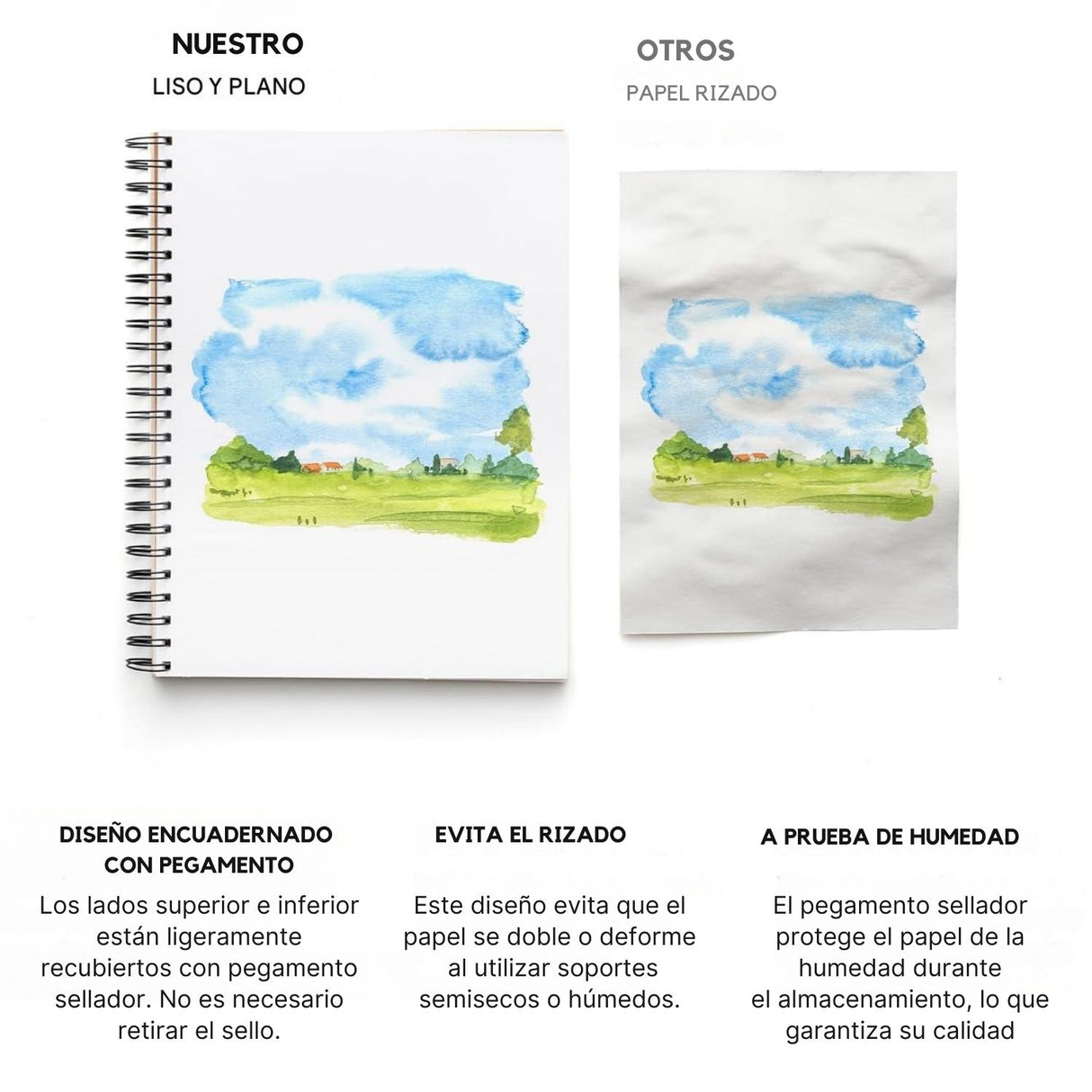 Himi - Croquera Mixed Media Pad 40 hojas 180 g/m2 22,9 x 30,5 cm