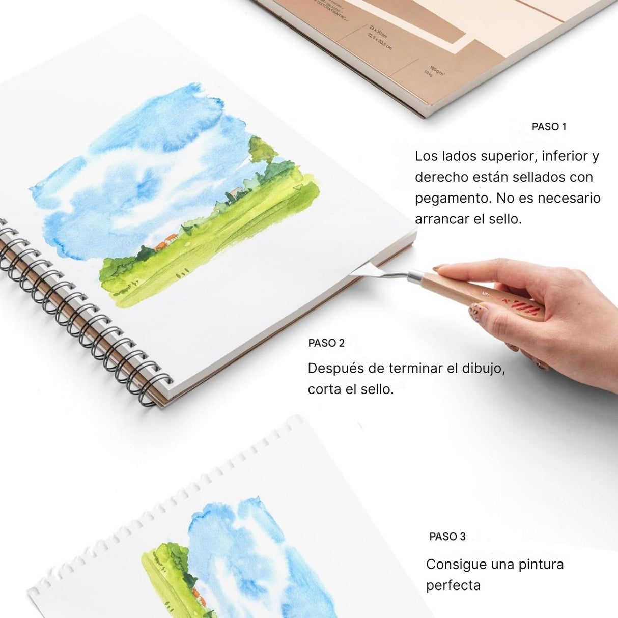 Himi - Croquera Mixed Media Pad 40 hojas 180 g/m2 22,9 x 30,5 cm