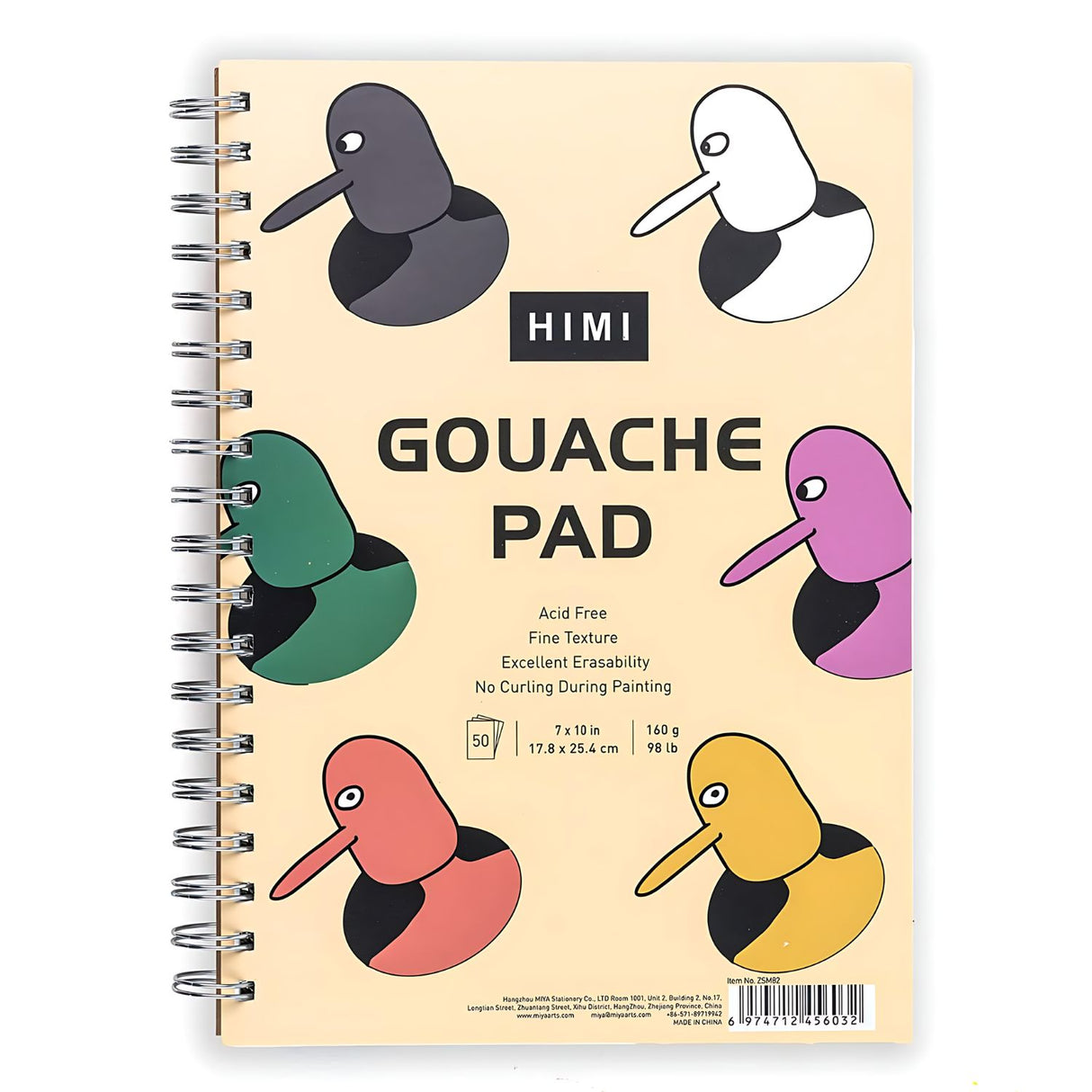 Himi Gouache Pad - Croquera Animal Designs 17,8 x 25,4 cm 160 gm2