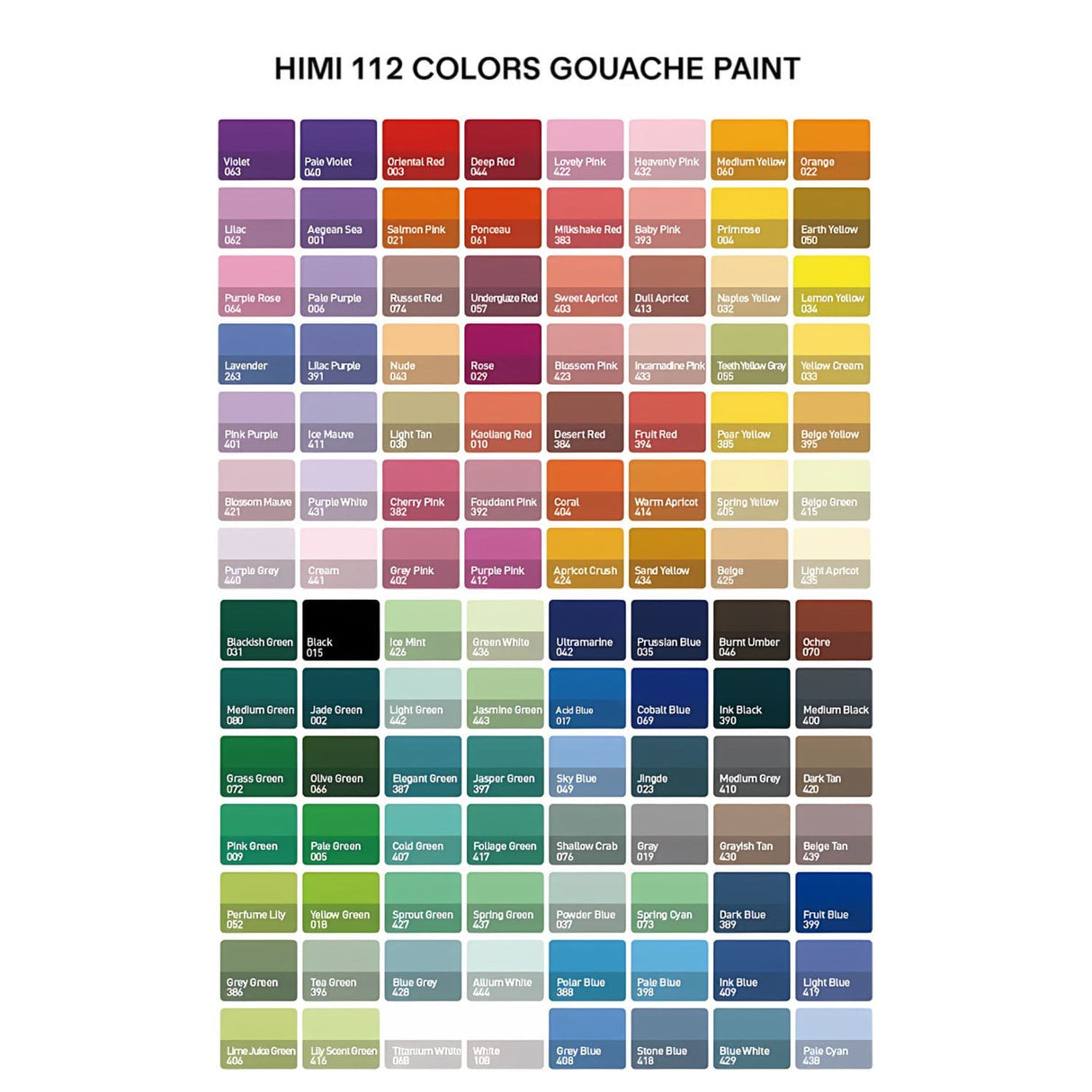 Himi - Set 112 Gouache Potes 12 g Peach Fuzz