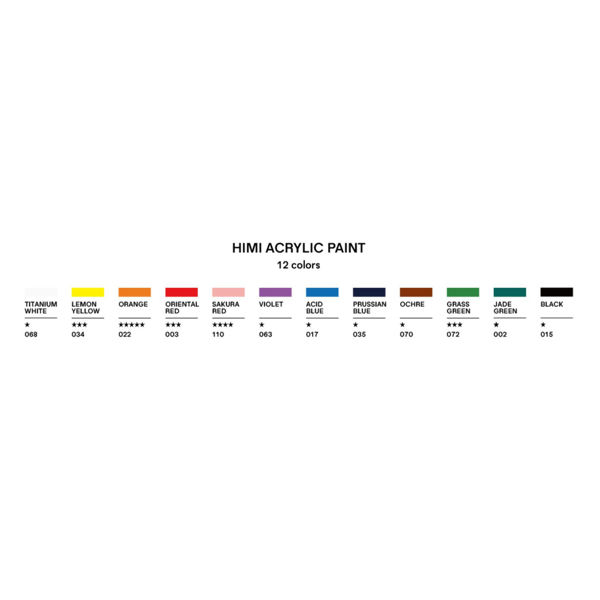 Himi - Set 12 Pinturas Acrílicas 12 ml