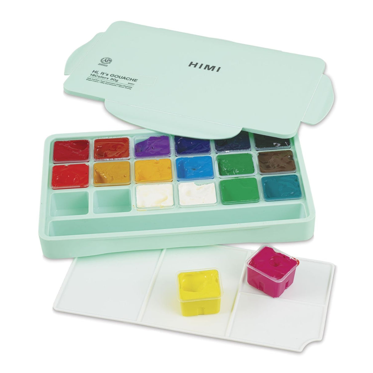 Himi - Set 18 Gouache Potes 30 g Estuche Verde