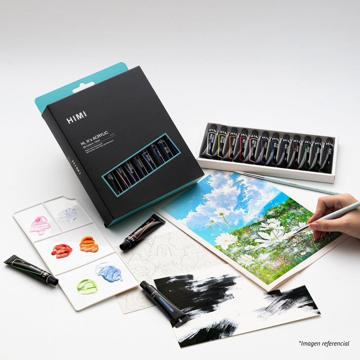 Himi - Set 18 Pinturas Acrílicas 12 ml