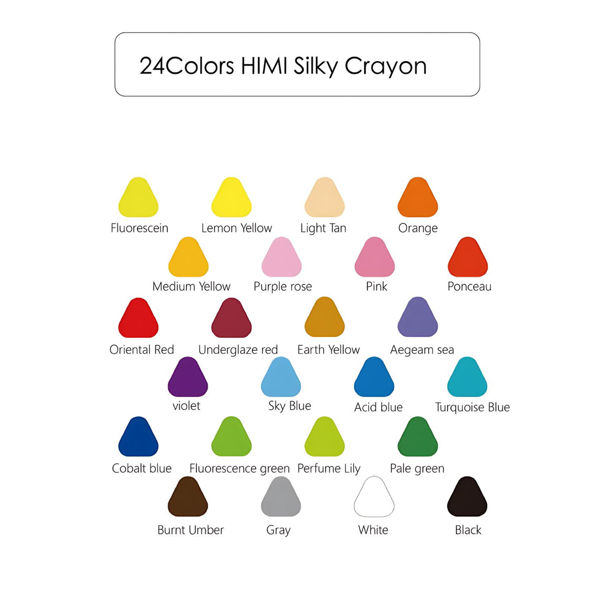 Himi - Set 24 Crayones Silky Crayon