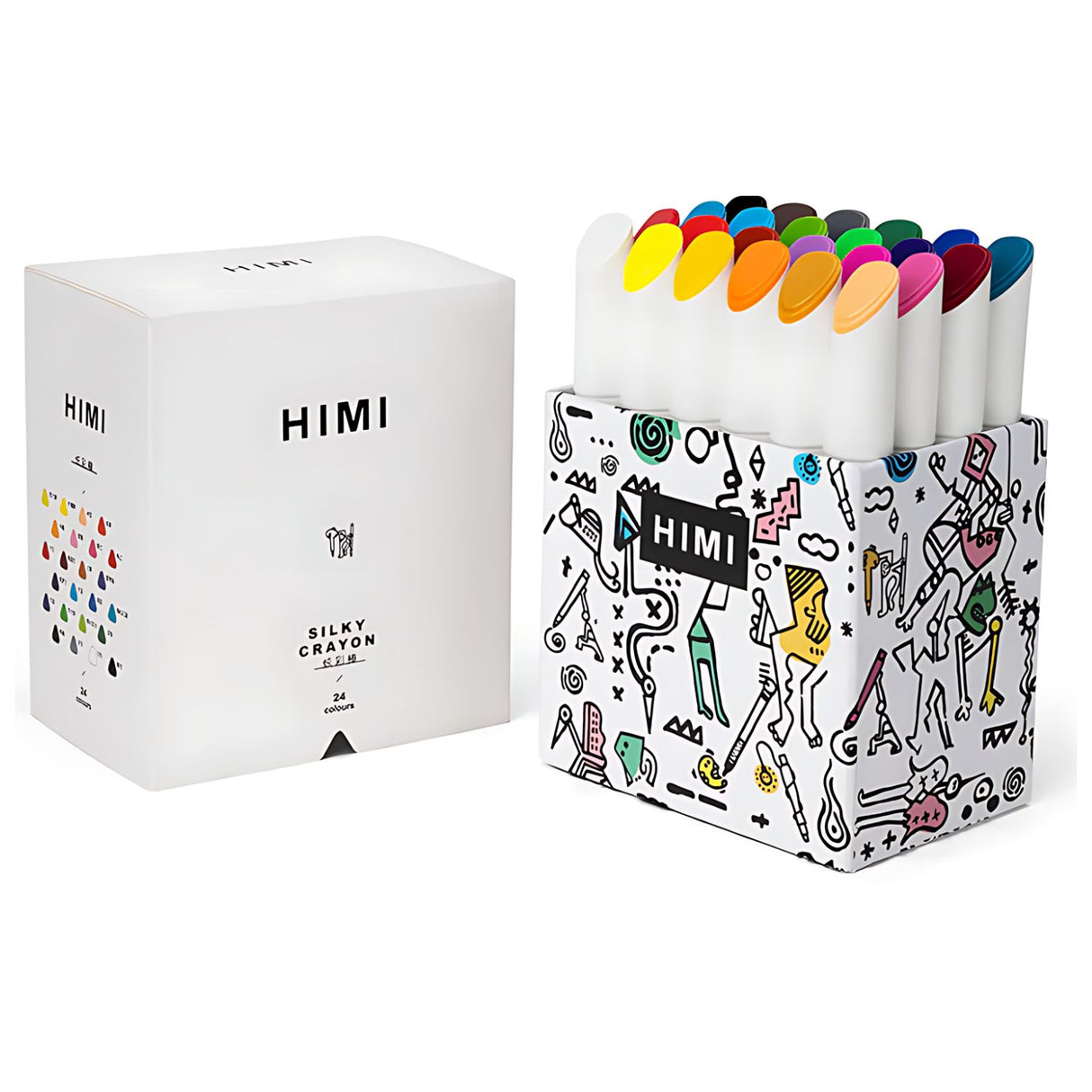 Himi - Set 24 Crayones Silky Crayon