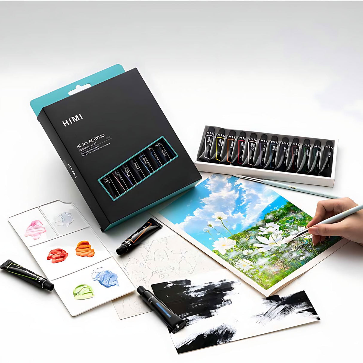 Himi - Set 36 Pinturas Acrílicas 12 ml