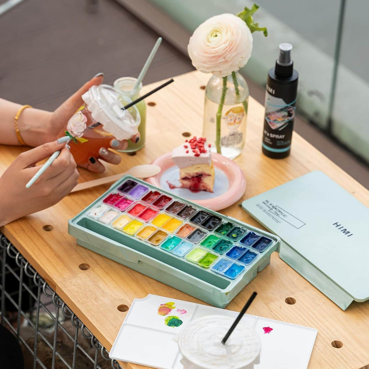 Himi - Set 36 Pinturas Acrílicas Twin Cup 12 ml