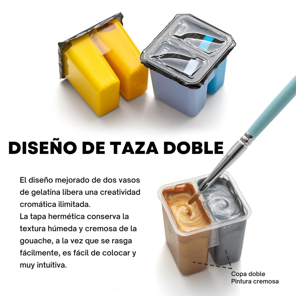 Himi - Set 36 Pinturas Acrílicas Twin Cup 12 ml