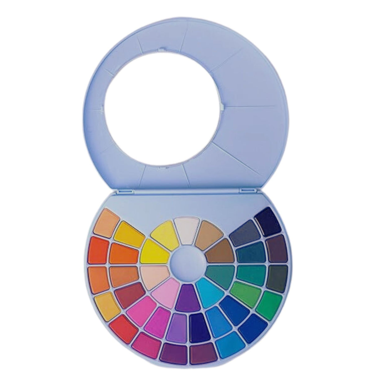 Himi - Set 38 Acuarelas en Pastilla Estuche Celeste