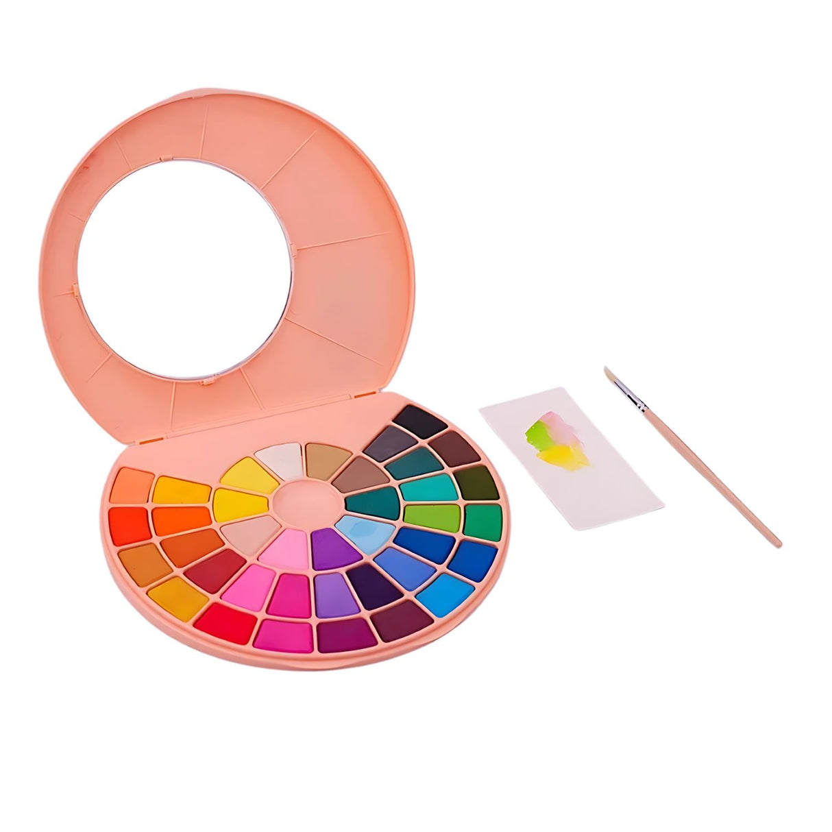 Himi - Set 38 Acuarelas en Pastilla Estuche Rosado