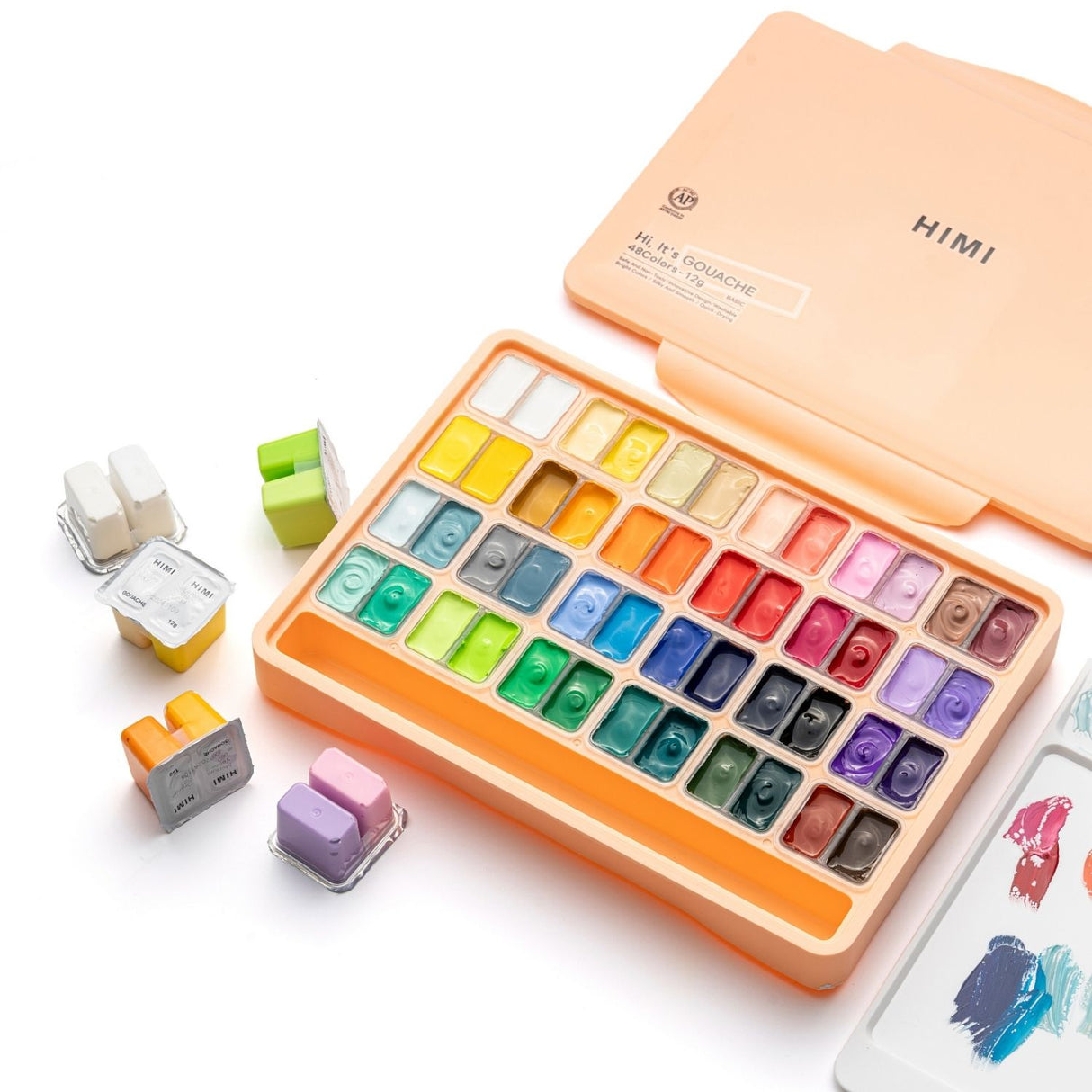 Himi - Set 48 Gouache Potes 12 g Peach Fuzz