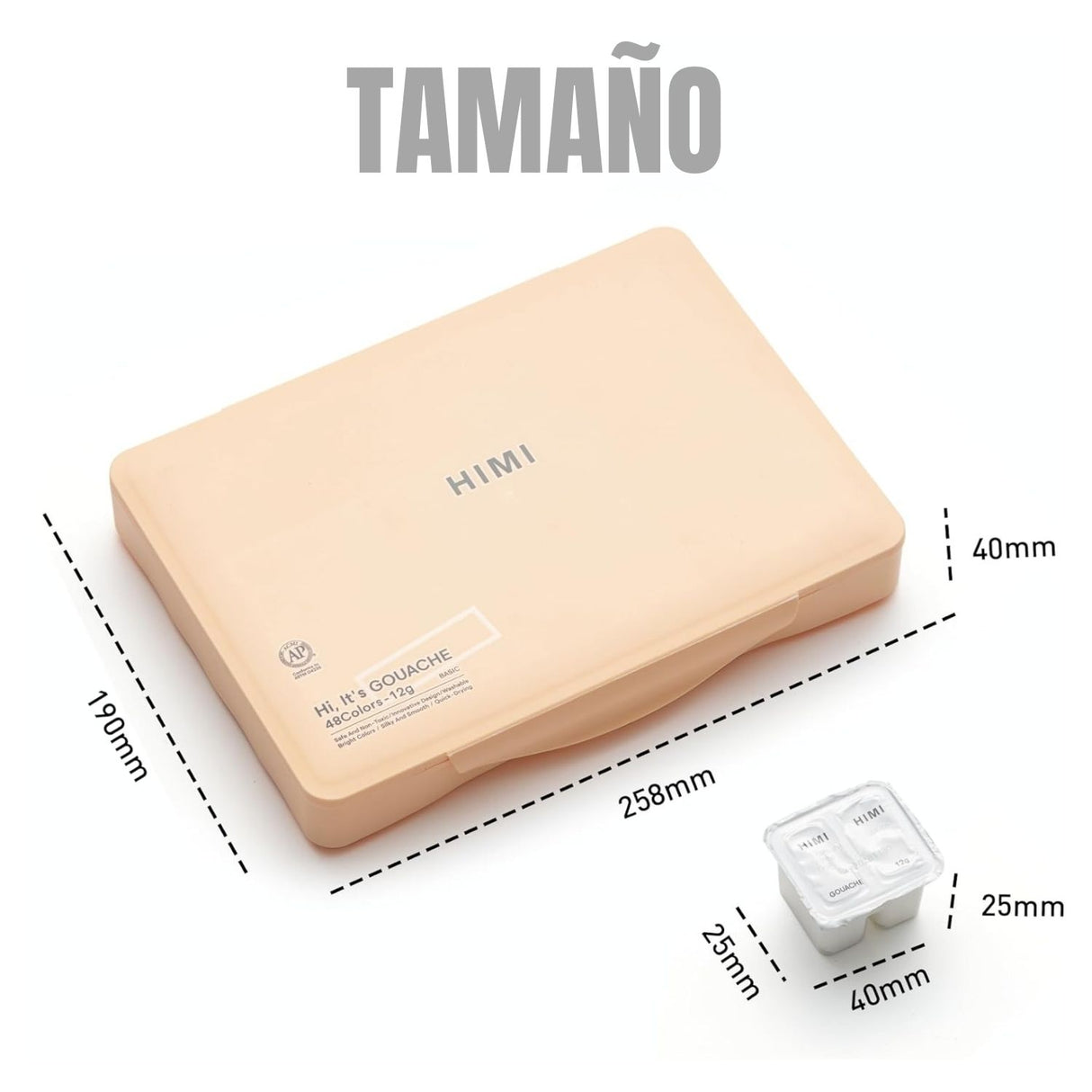 Himi - Set 48 Gouache Potes 12 g Peach Fuzz