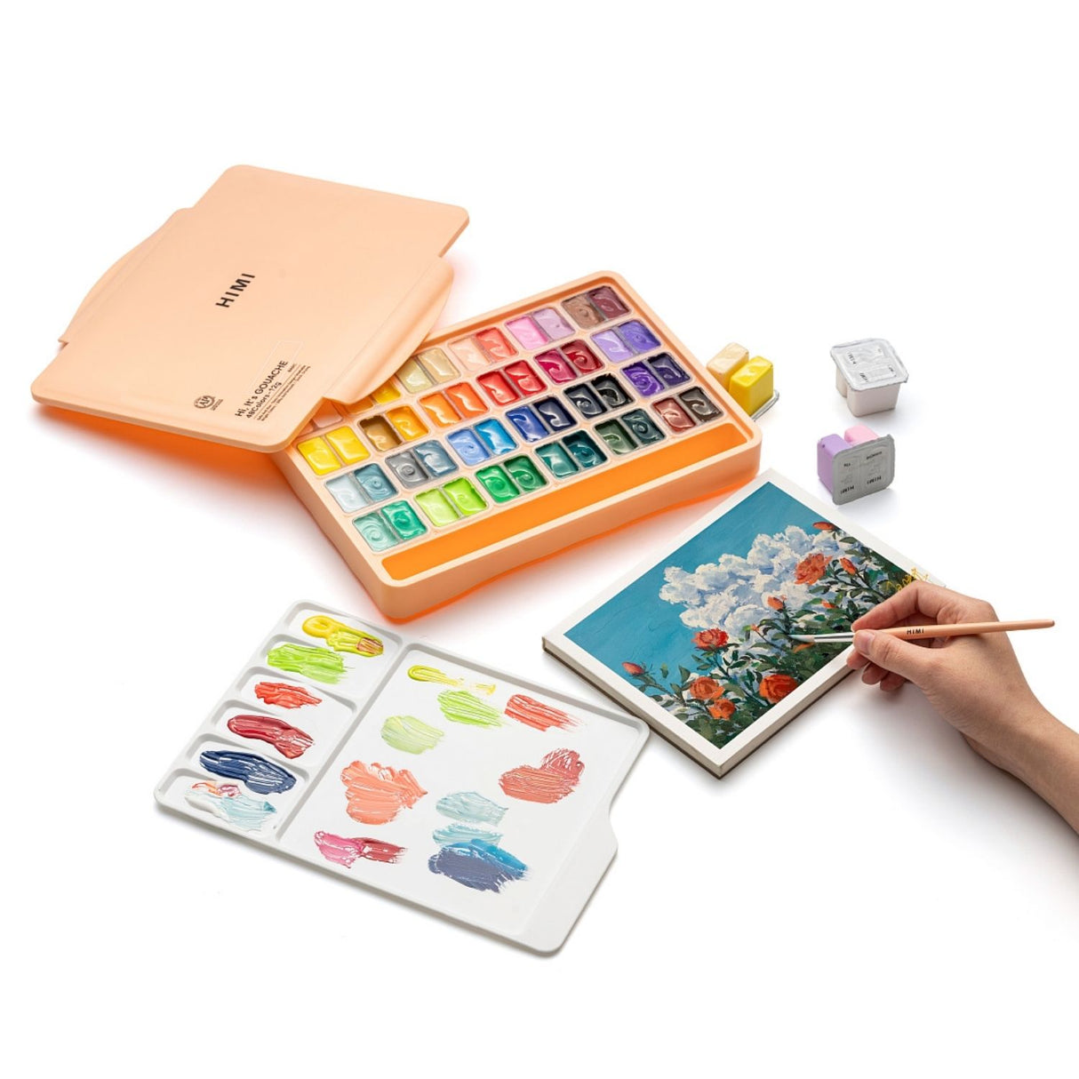 Himi - Set 48 Gouache Potes 12 g Peach Fuzz