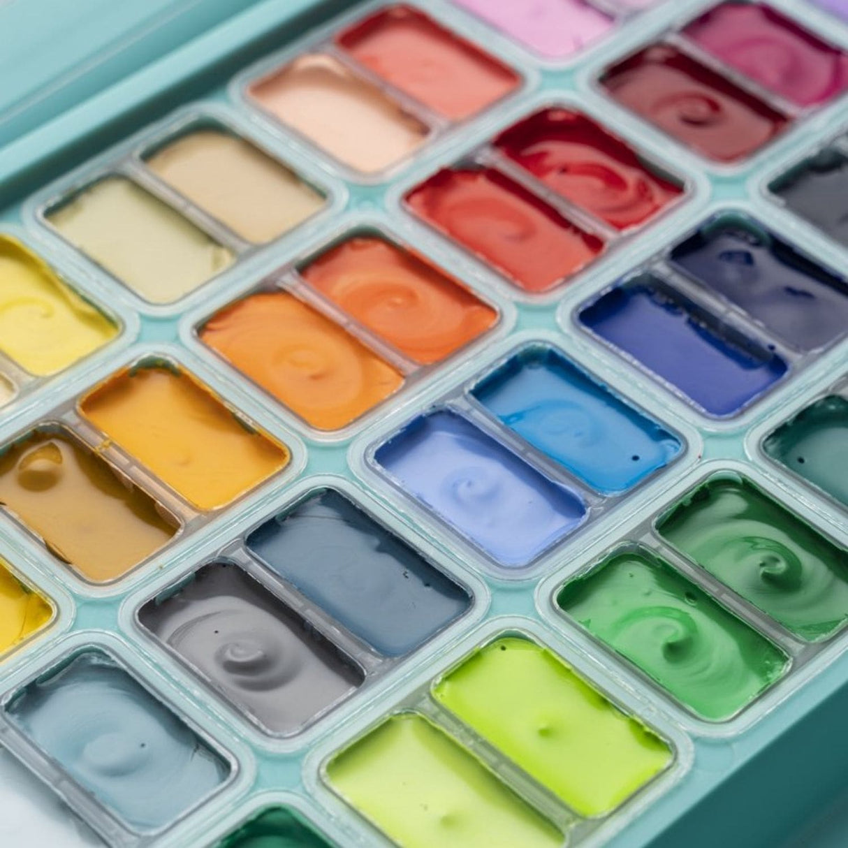 Himi - Set 48 Gouache Potes 12 g Green y Pinceles