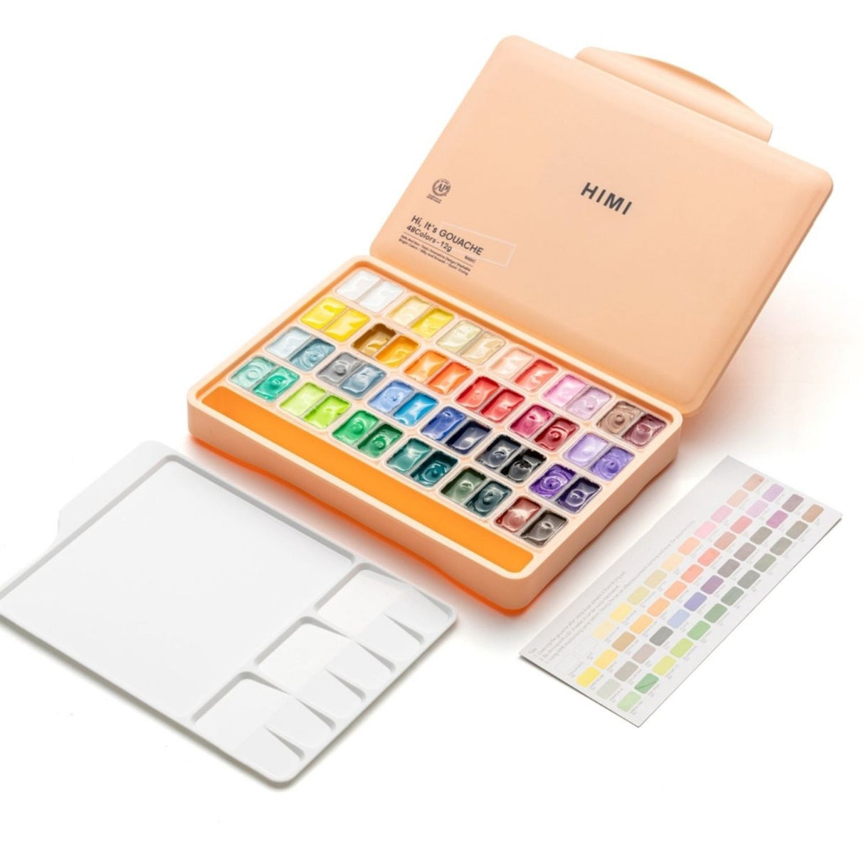 Himi - Set 48 Gouache Potes 12 g y Pinceles Peach Fuzz