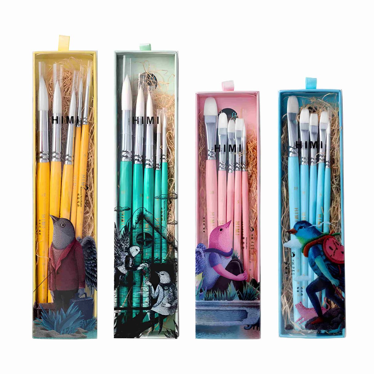 Himi - Set 5 Pinceles Little Bird Blue