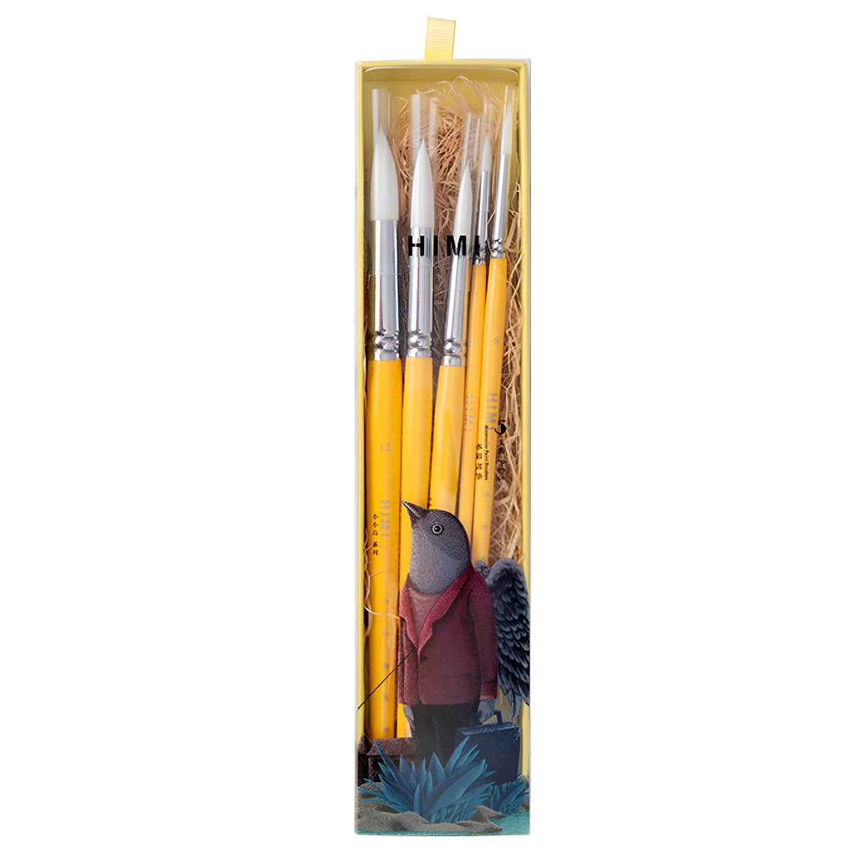 Himi - Set 5 Pinceles Little Bird Yellow