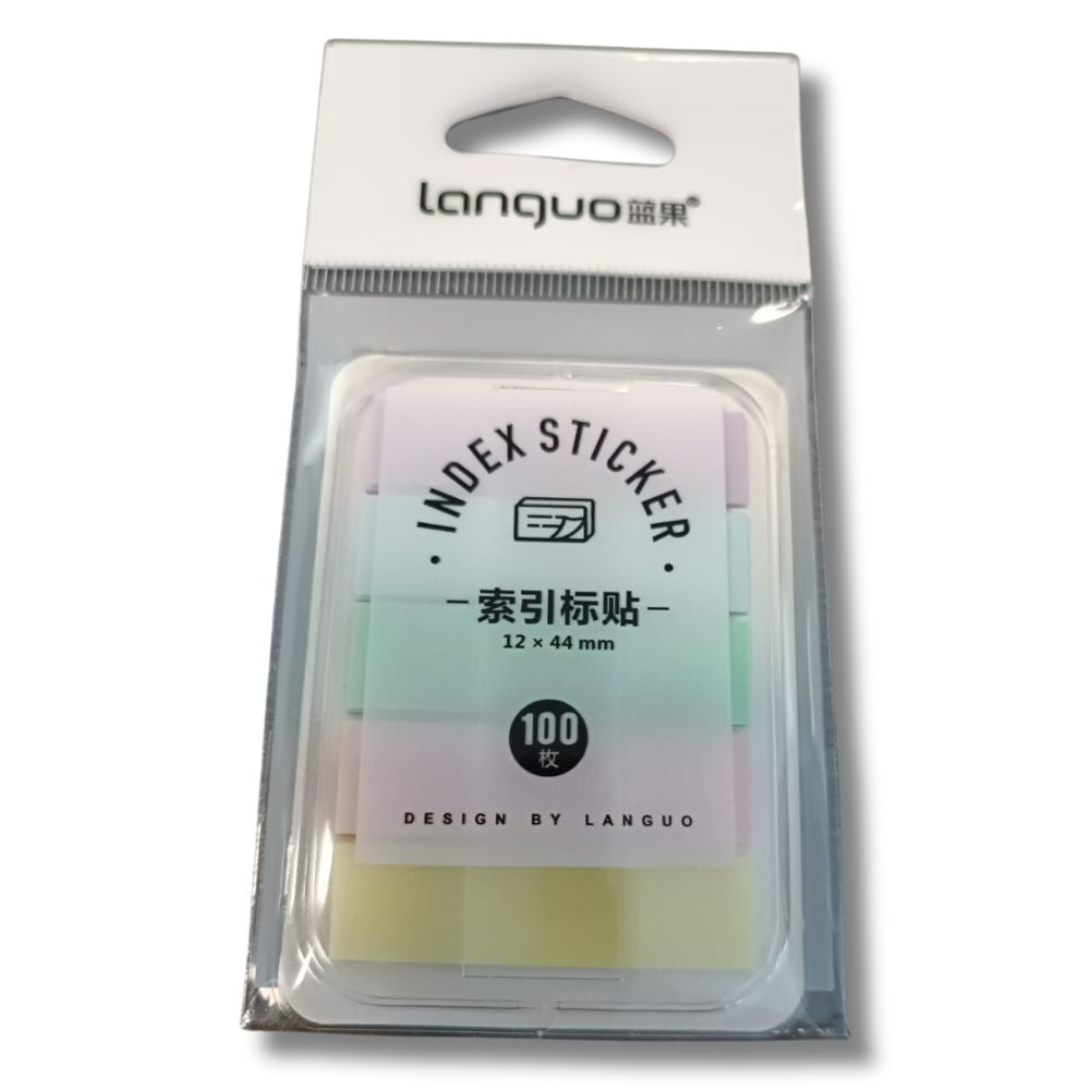 Languo - Set 100 Banderitas Adhesivas Color Pastel