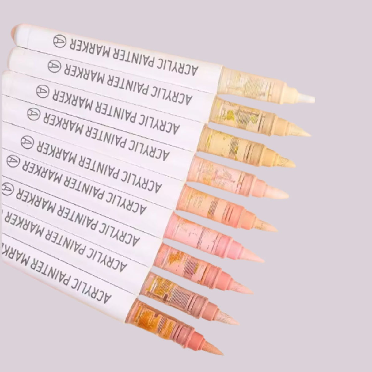 Languo - Set 9 Marcadores Acrílicos Punta Pincel 2.0 Colour of Skin Series