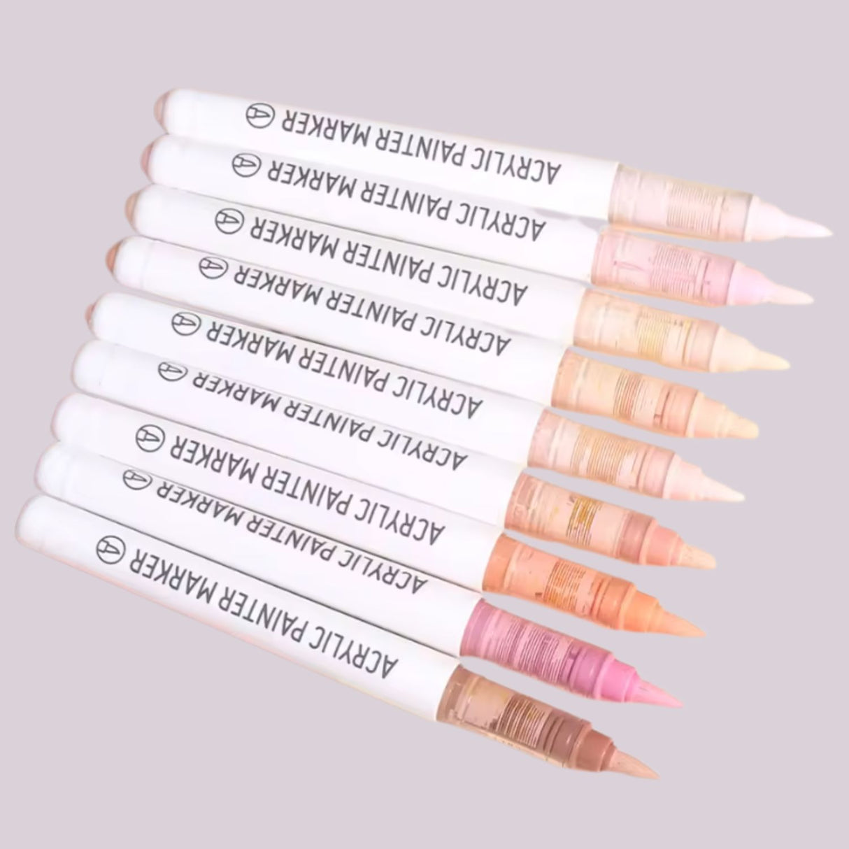 Languo - Set 9 Marcadores Acrílicos Punta Pincel Colour of Skin Series