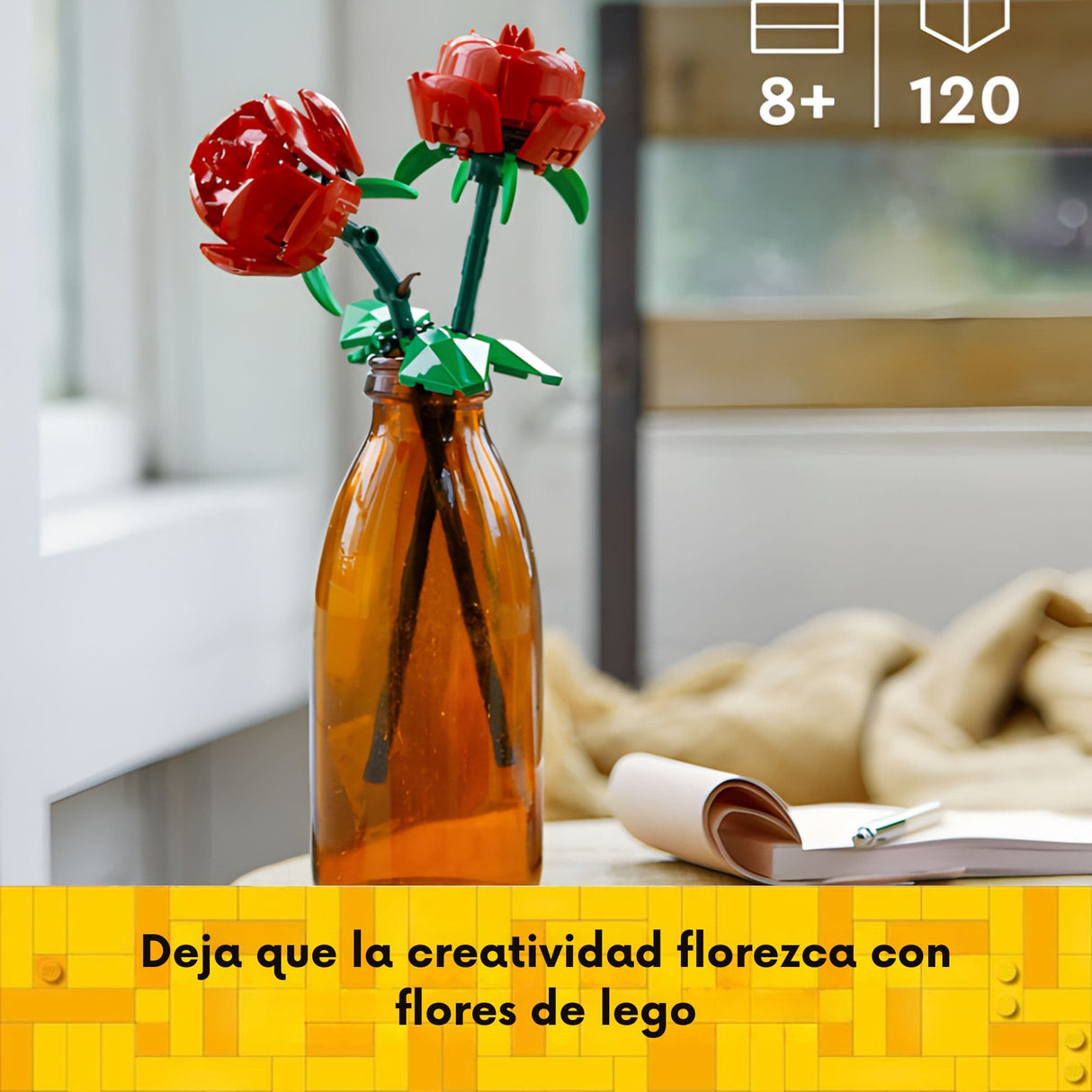 Lego Botanicals - Juego de Bloques Rosas