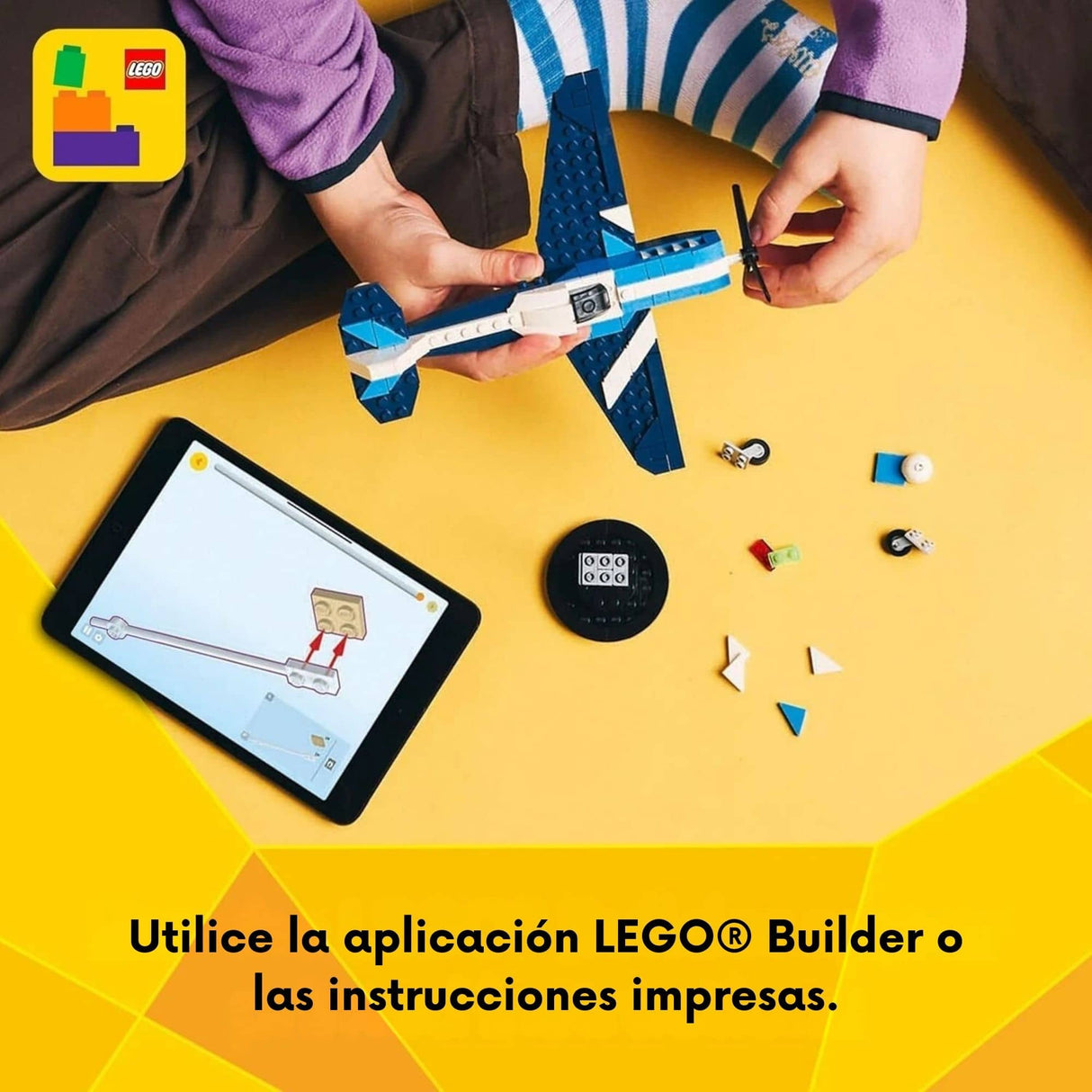 Lego Creator - Juego de Bloques Aeronave: Avión de Carreras