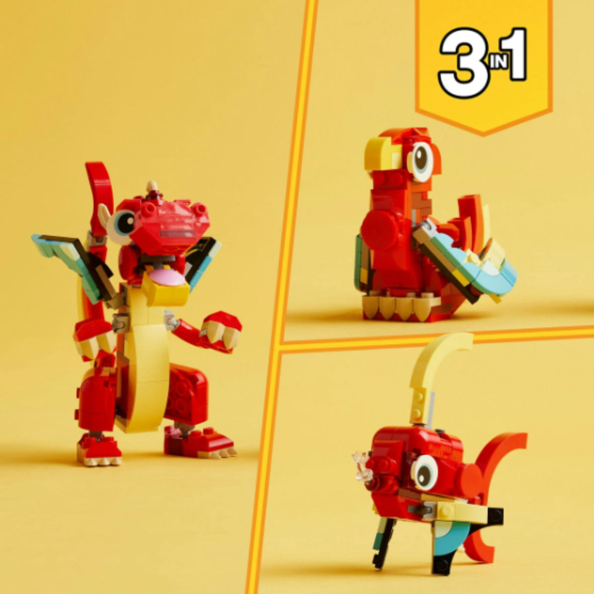Lego Creator - Juego de Bloques Dragón Rojo