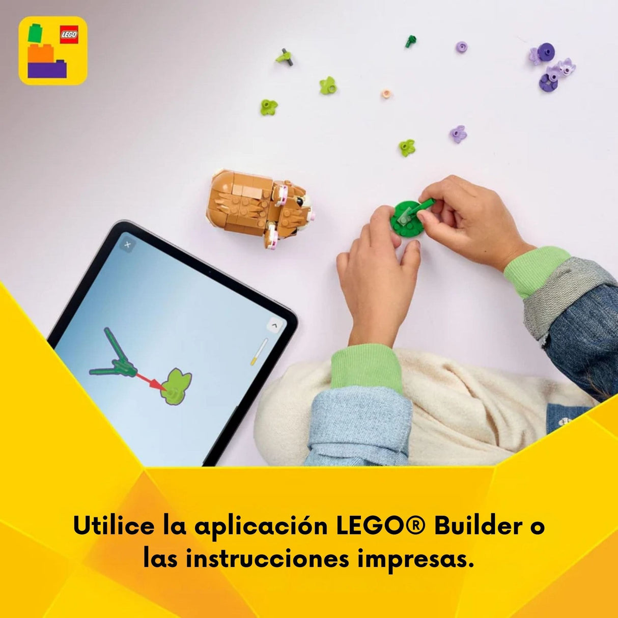 Lego Creator - Juego de Bloques Lindo Hámster con Flor