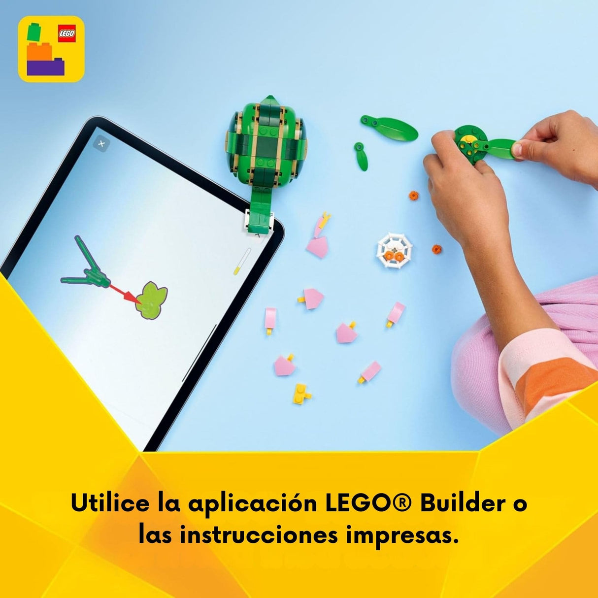 Lego Creator - Juego de Bloques Tortuga con Flor de Nenúfar