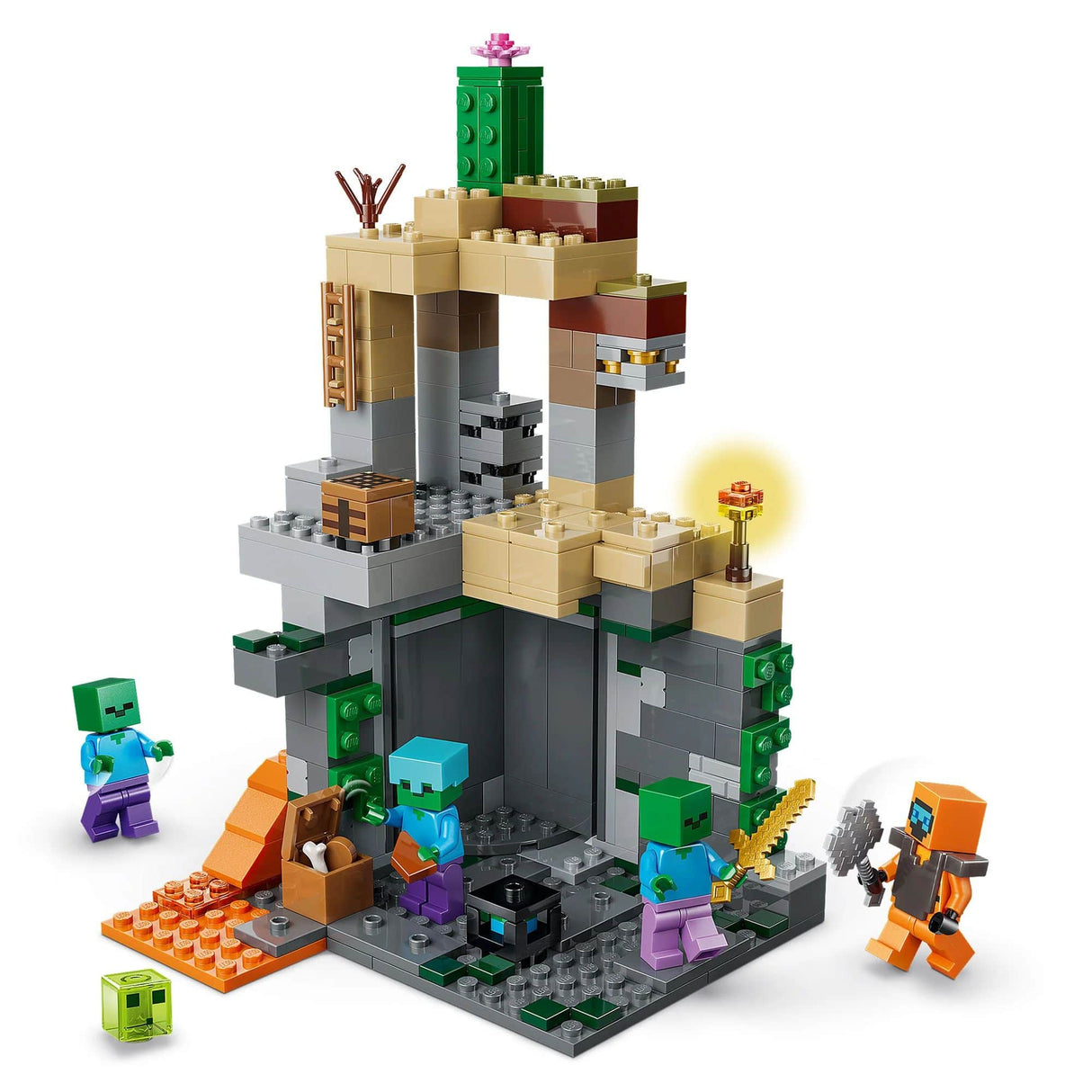 Lego Minecraft - Juego de Bloques El Calabozo de Zombies