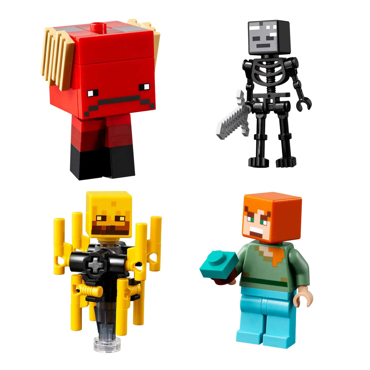 Lego Minecraft - Juego de Bloques La Batalla de Lava del Inframundo