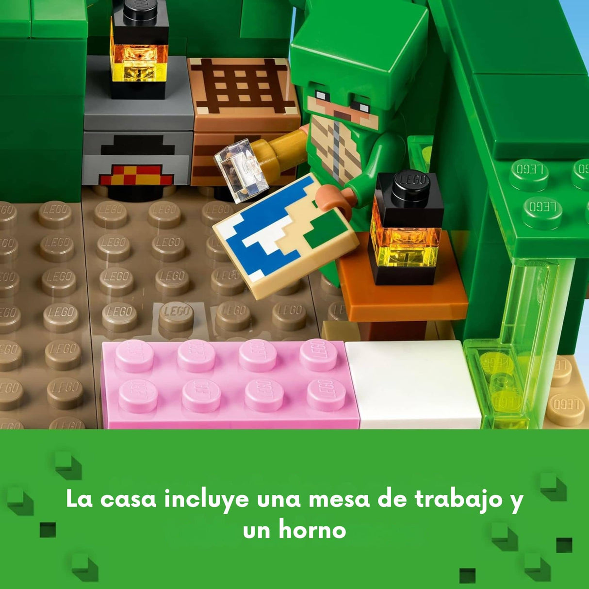 Lego Minecraft - Juego de Bloques La Casa-Tortuga de la Playa