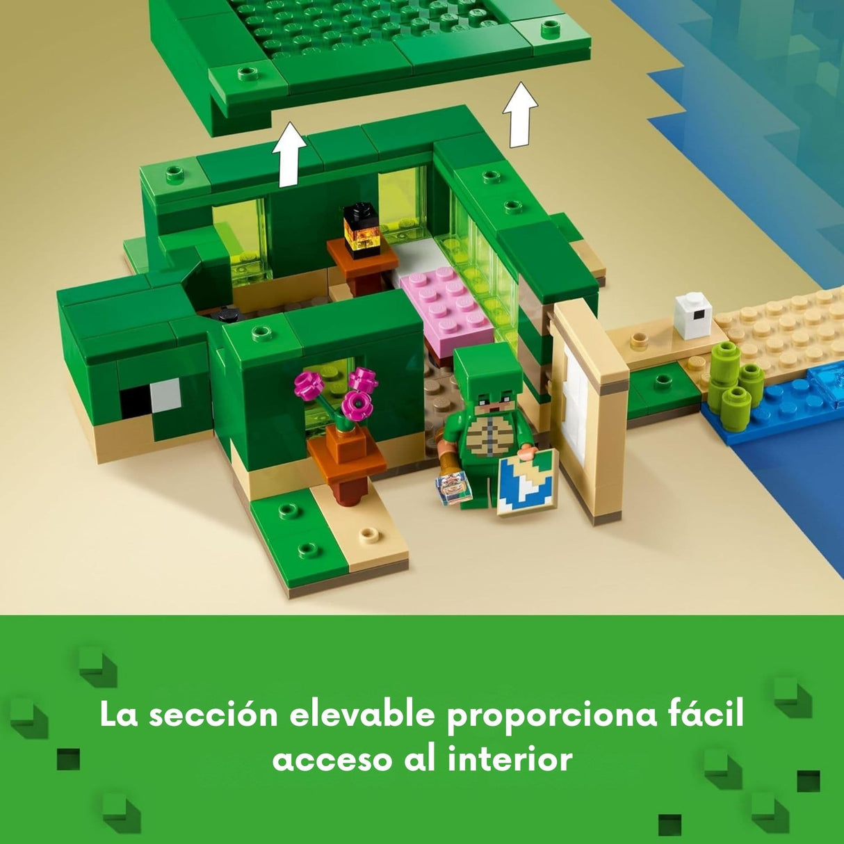 Lego Minecraft - Juego de Bloques La Casa-Tortuga de la Playa