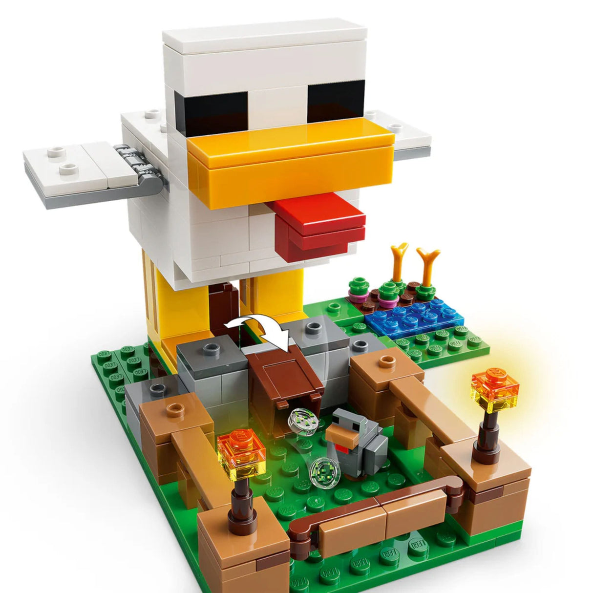 Lego Minecraft - Juego de Bloques La Granja de Gallinas