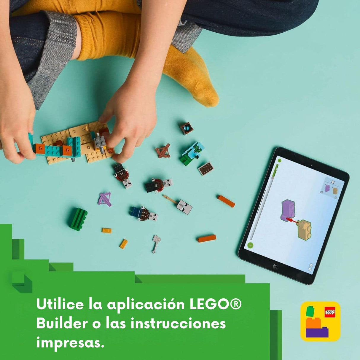 Lego Minecraft - Juego de Bloques La Patrulla del Desierto de los Aldeanos