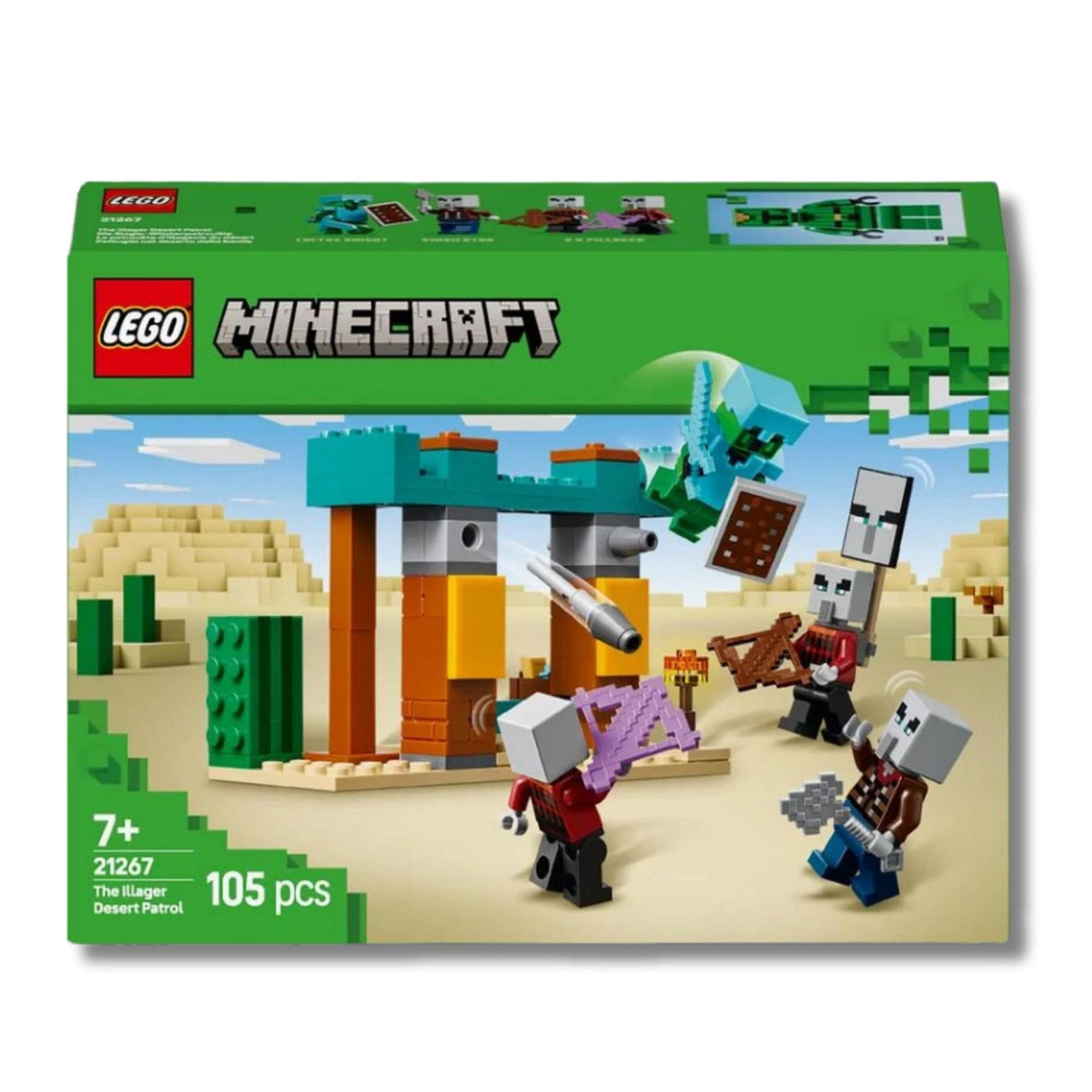 Lego Minecraft - Juego de Bloques La Patrulla del Desierto de los Aldeanos