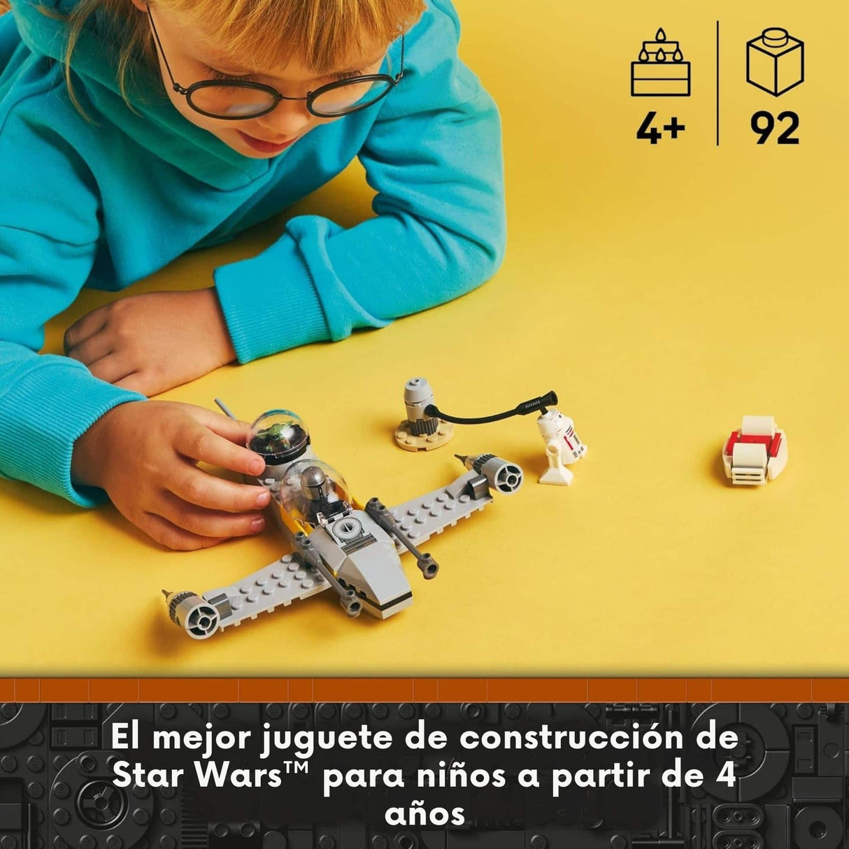 Lego Star Wars - Juego de Bloques Caza Estelar N-1 de Mando y Grogu