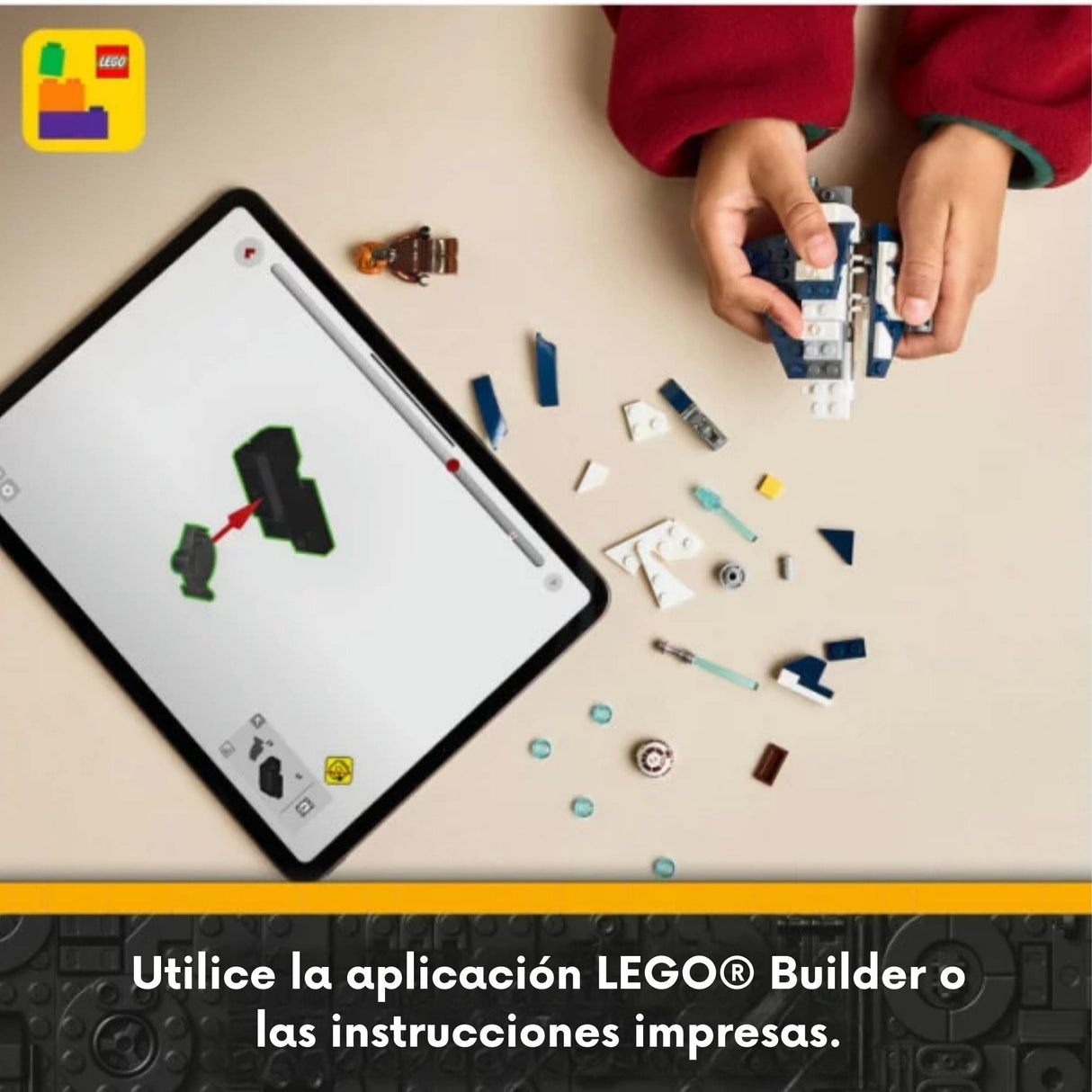 Lego Star Wars - Juego de Bloques Microfighter: Caza Estelar Jedi de Plo Koon
