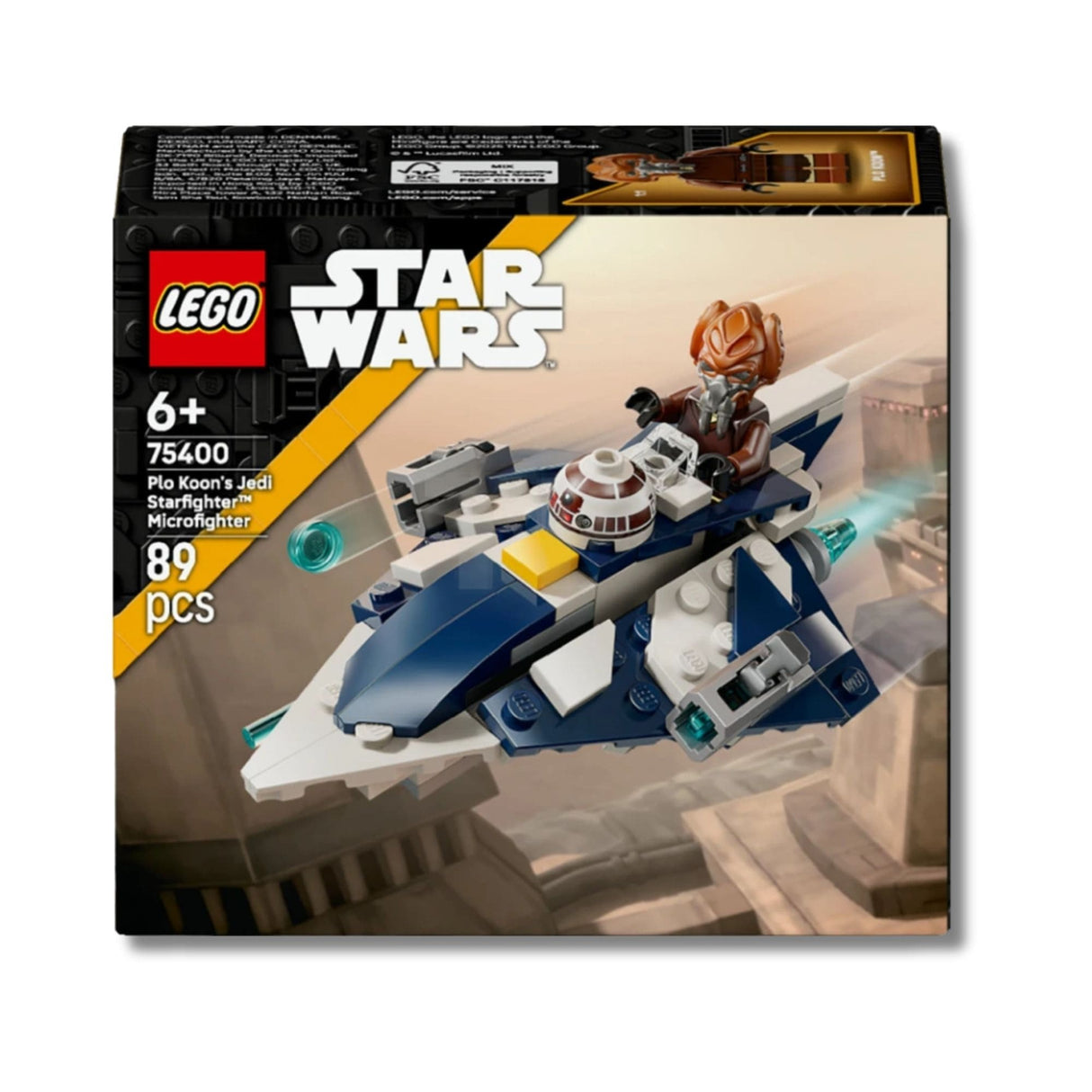 Lego Star Wars - Juego de Bloques Microfighter: Caza Estelar Jedi de Plo Koon